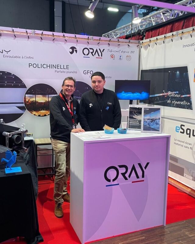 📸 Retour en images sur la participation d'ORAY aux #JTSE 2024. 

Nous avons été ravis de vous rencontrer sur notre stand pour vous présenter les nouveaux produits de la marque. 

Nous sommes particulièrement fiers de notre innovante surface de projection Woodsense™ qui a décroché le prix de l’#innovation dans la catégorie vidéo

Encore un grand merci à tous et un grand bravo à toute l'équipe Oray !