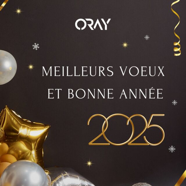 ✨ Oray vous souhaite une excellente année 2025 ! 

Un grand merci à nos partenaires, collaborateurs et clients pour votre engagement et votre soutien.

En cette nouvelle année, nous avons encore l'occasion de concrétiser de nouveaux projets avec vous, et nous nous engageons à toujours vous offrir le meilleur. 

Meilleurs vœux, de la part de toute l'équipe Oray 

 #nouvelleannee  #nouveauxprojets