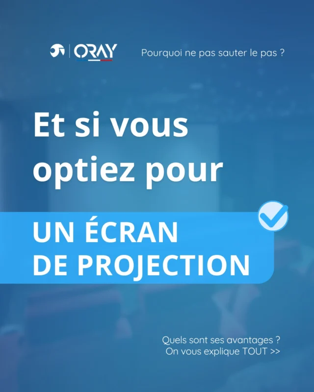 Il y a regarder un film…  Et il y a s’y plonger complètement. 🌟

Un écran de projection, c’est :

Une expérience immersive 
Des images de grandes dimensions et de qualité époustouflante 
Un véritable confort visuel
Et un design qui préserve l’esthétique de votre espace 

Transformez chaque visionnage en un moment conviviale et unique !