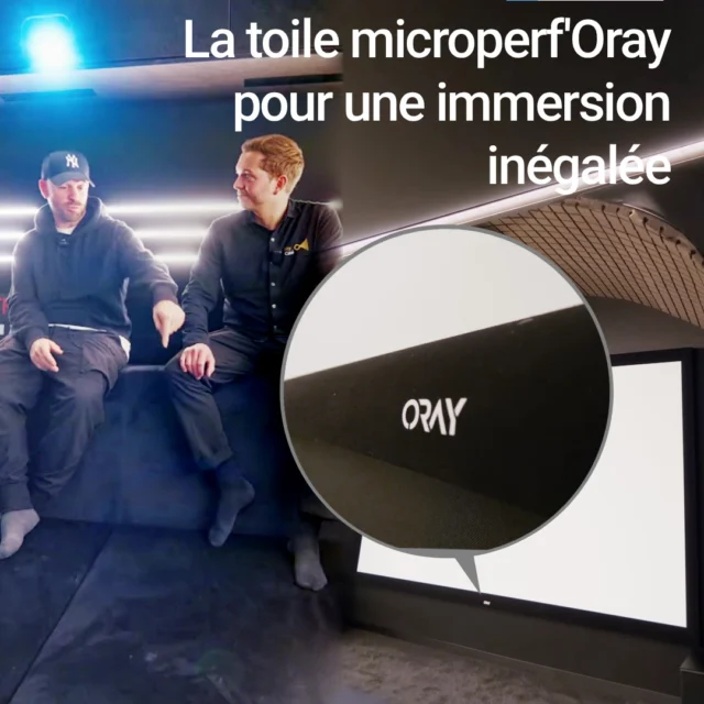 🎬✨ La salle de cinéma de Franck Gastambide… en plein Paris !

En collaboration avec MY Ciné, nous sommes fiers d’avoir participé à la création de la salle de projection de Franck Gastambide, au cœur de Paris.

🎥 Au centre de l’installation : l’écran ORAY Cadre HC

✔Cadre velours noir

✔Surface de projection microperf’Oray

✔ Format 16/9e

✔ 2,70 m de base image

🔊 Toile acoustiquement transparente

🎞 une immersion totale

🎯 une précision indispensable pour le visionnage professionnel

Dans un espace aux contraintes fortes (voûte existante, accès arrière, environnement urbain), MyCine a pensé à chaque détail pour optimiser l’acoustique, le confort et la capacité d’accueil.

Une salle compacte, élégante, performante… et surtout inspirante.

Chez ORAY, nous sommes fiers d’accompagner des projets où l’exigence technique rencontre la passion du cinéma.

Découvrez la salle complète aux côtés de MyCiné : https://youtu.be/f-hOYIucOhk?si=2MAel_2E6z7jchZm

#MyCine #homecinema #frankgastambide  #DesignInterieur #ParisCinema #Cinematography