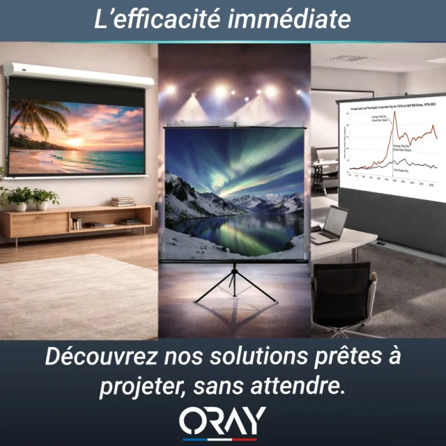 Pensés pour répondre à tous les besoins, nos écrans standards sont disponibles en stock, prêts à être installés rapidement 🚀

Motorisés, manuels, mobiles ou cadres fixes : chaque solution combine performance et simplicité, sans compromis sur la qualité 🎯

Des produits disponibles immédiatement pour répondre rapidement à vos besoins, avec la fiabilité et le savoir-faire Oray.

#Oray #HomeCinema #Projection #Audiovisuel #InstallationPro #VideoProjecteur #CinemaMaison #Innovation #MadeInFrance