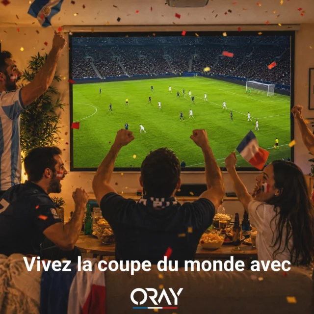 ⚽🔥 La Coupe du Monde approche !

Vibrez comme au stade depuis votre salon grâce à l’expérience grand écran signée Oray 🎬

Une image immersive, des couleurs éclatantes, une ambiance digne des plus grands matchs : tout est réuni pour vivre chaque action avec intensité.

📺 Que ce soit entre amis ou en famille, pour des soirées match inoubliables, nos écrans de projection transforment chaque rencontre en un moment de convivialité inoubliable.

Parce qu’un grand match mérite une grande image.

👉 Découvrez nos solutions de projection sur :
Oray.fr

#Oray #CoupeDuMonde #Football #HomeCinema #Videoprojecteur #Projection  #CinemaMaison #MatchDay  #MadeInFrance #WorldCup